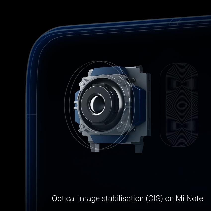 Kameraet i Mi Note har optisk bildestabilisering. Foto: Xiaomi