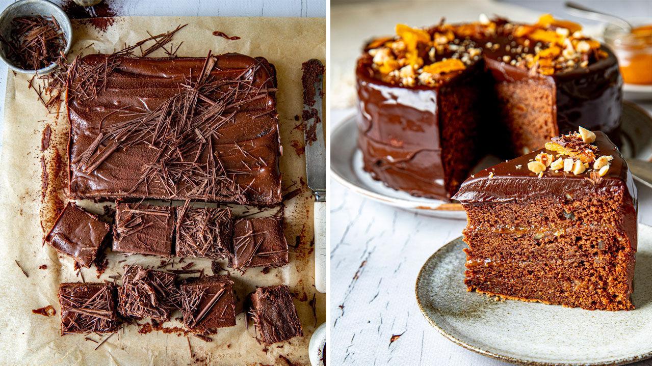 SJOKOLADEDRØMMER: Finner du en ny sjokoladefavoritt, som en mektig sjokoladekake i langpanne eller sjokoladekake à la Sachertorte med aprikosfyll?
