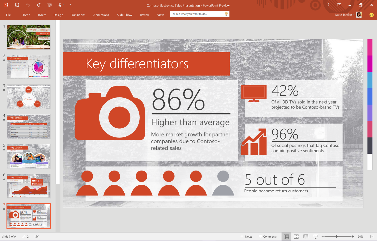 Office 2016 byr blant annet på nytt fargetema. Foto: Microsoft