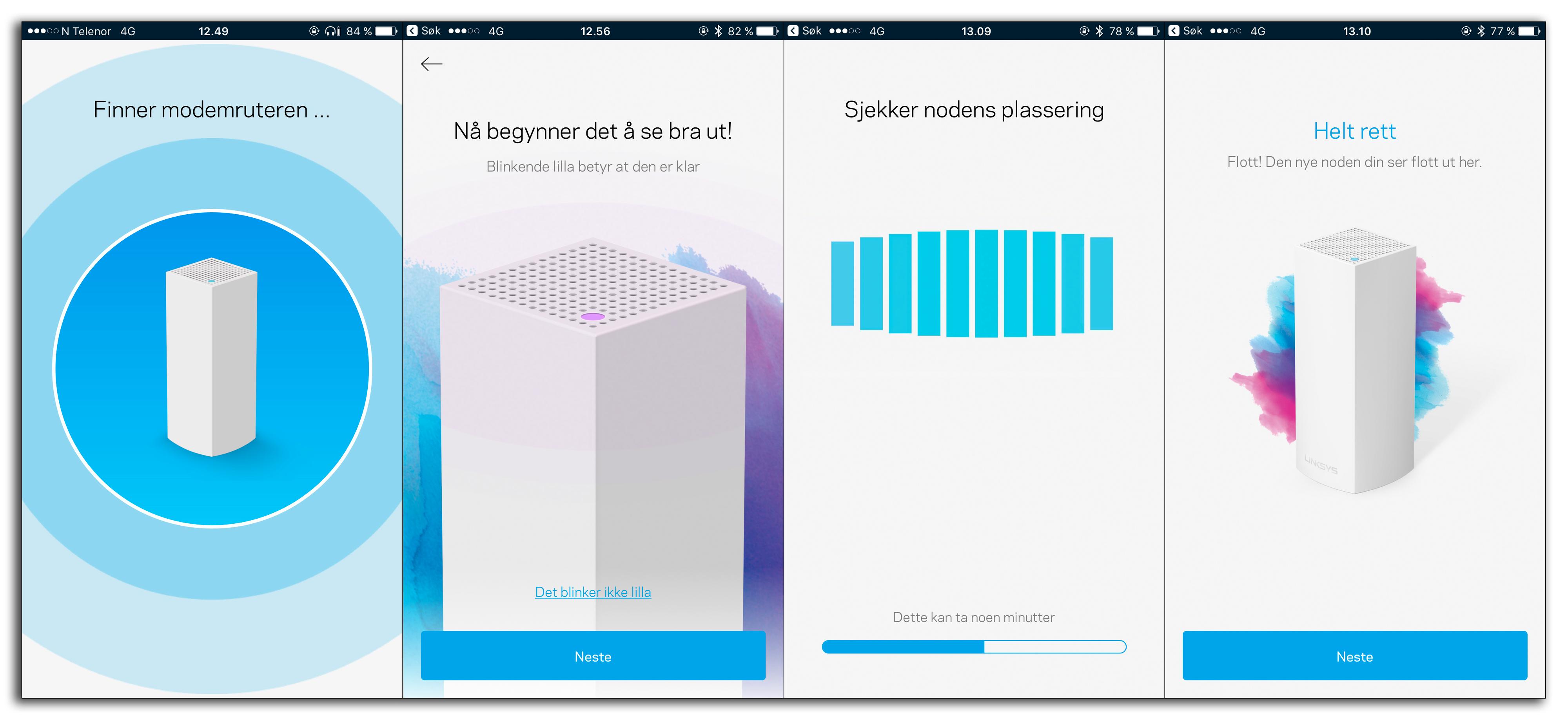 Oppsettet via Velop-appen er veldig enkelt og greit – når du endelig får enheten til å snakke med modemet eller ruteren din.