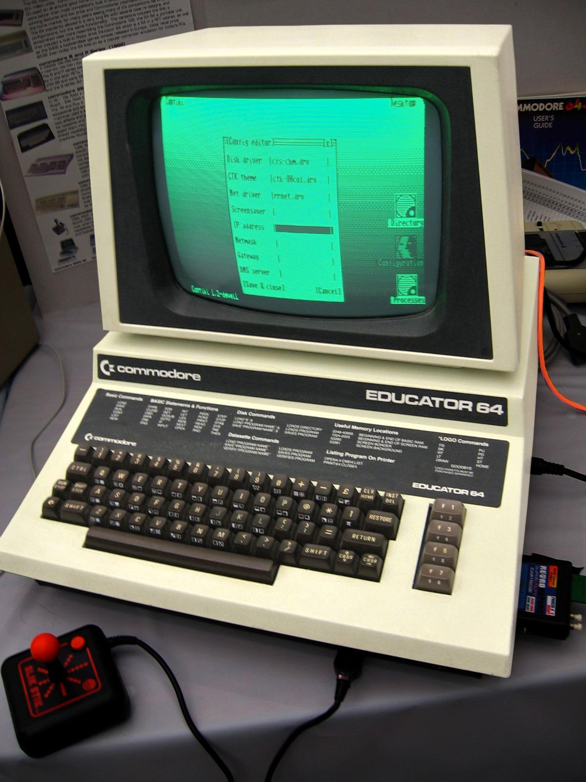 Commodore Educator 64, her med operativsystemet Contiki. Foto: Marcin Wichary / Wikimedia Commons