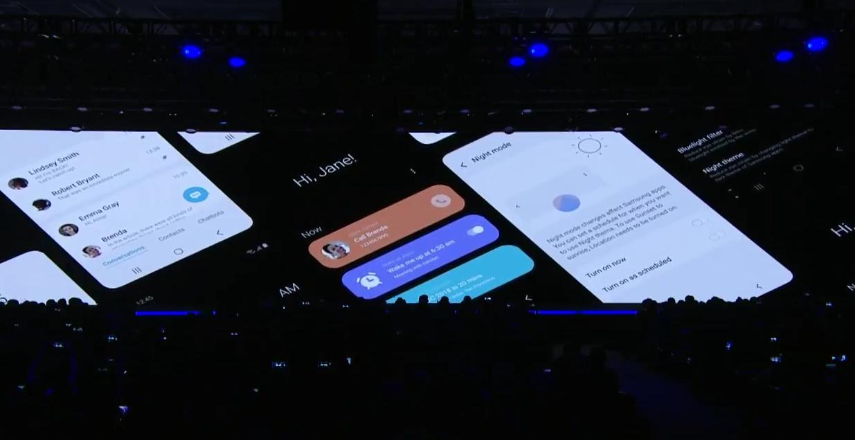 One UI, Samsungs nye brukergrensesnitt som er bedre tilpasset større skjermer og små hender.