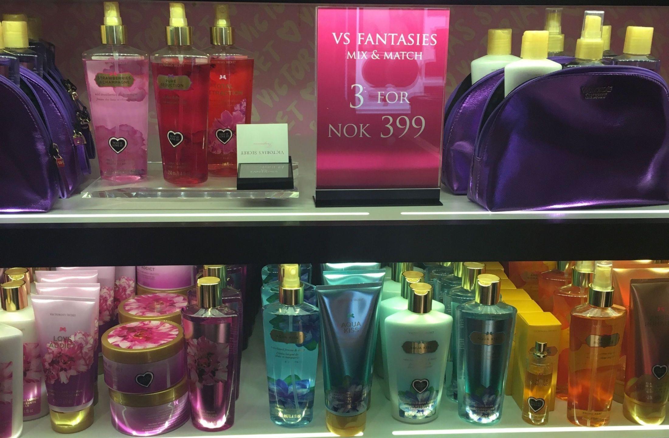 MATCHENDE LUKT: Mange av produktene lukter det samme, men det betyr ikke at du trenger å kjøpe hele serien. Foto: MinMote