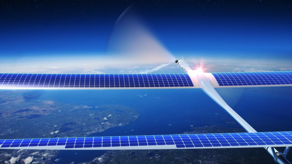Solcelledrevne dronefly skal gi «internett til alle». Foto: Titan Aerospace