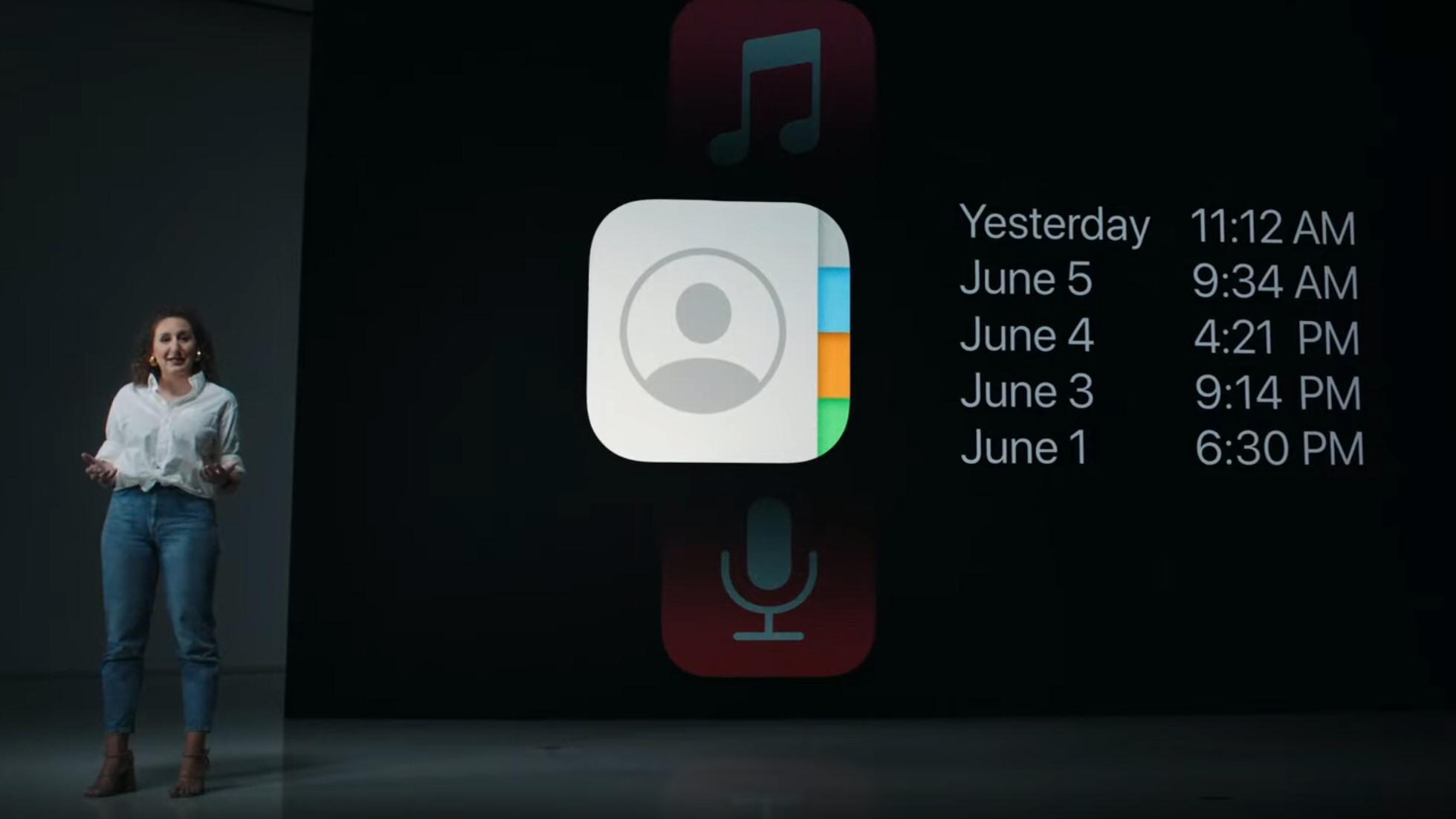 Fra Apples presentasjon av den nye «App Privacy Report» under WWDC21.