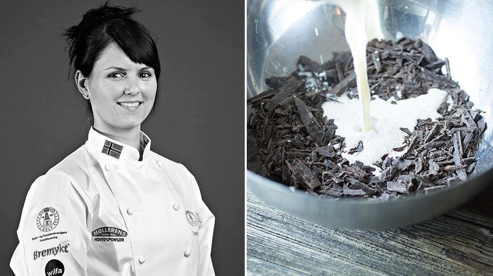 MESTERBAKER: Trude Beate Brendehaug elsker sjokolade. Foto: Jon-Are Berg-Jacobsen/Vest Vind Media/Sara Johannessen/VG