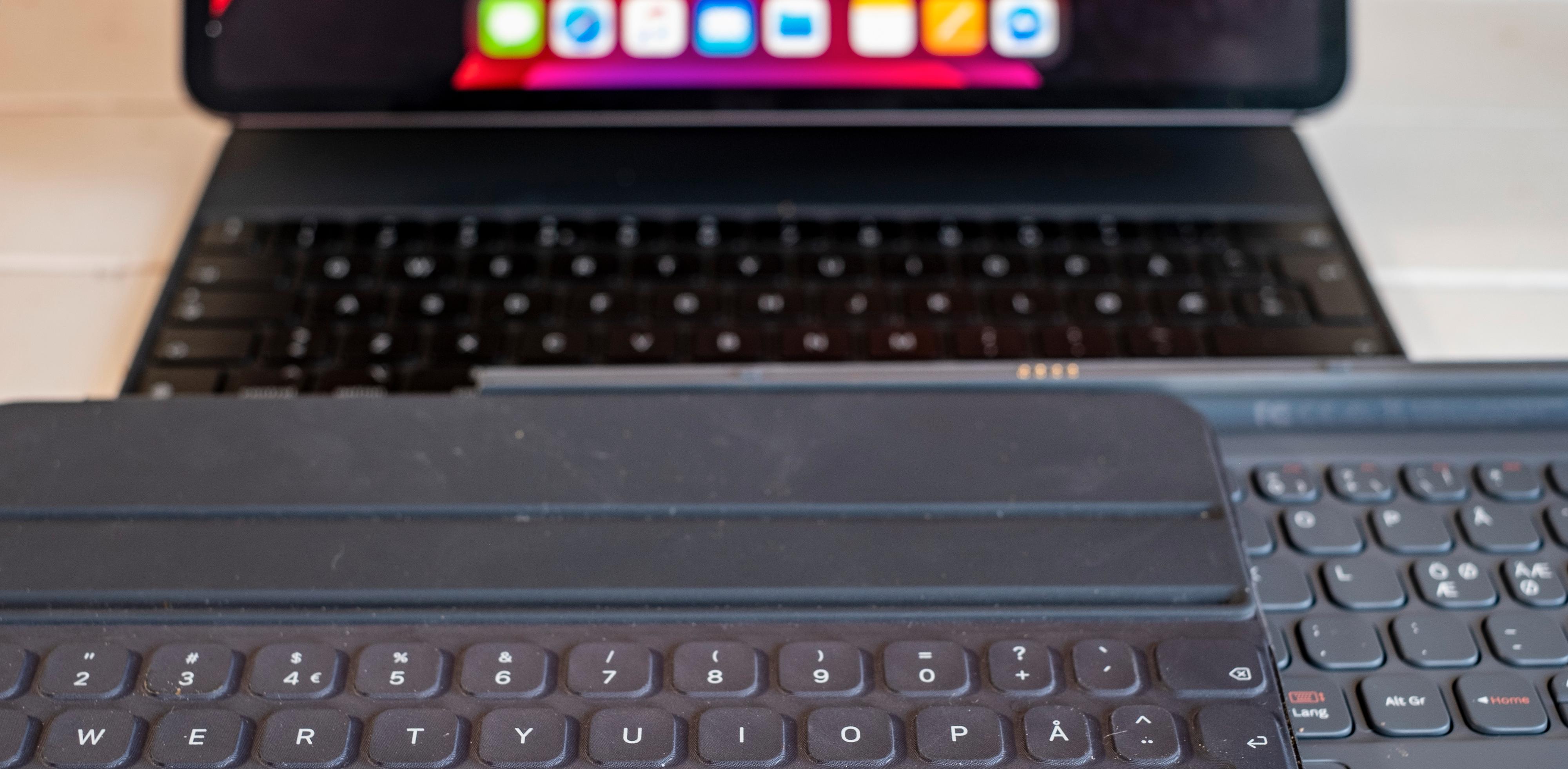 Magic Keyboard, Smart Keyboard og Samsungs tastatur for Galaxy Tab S6.