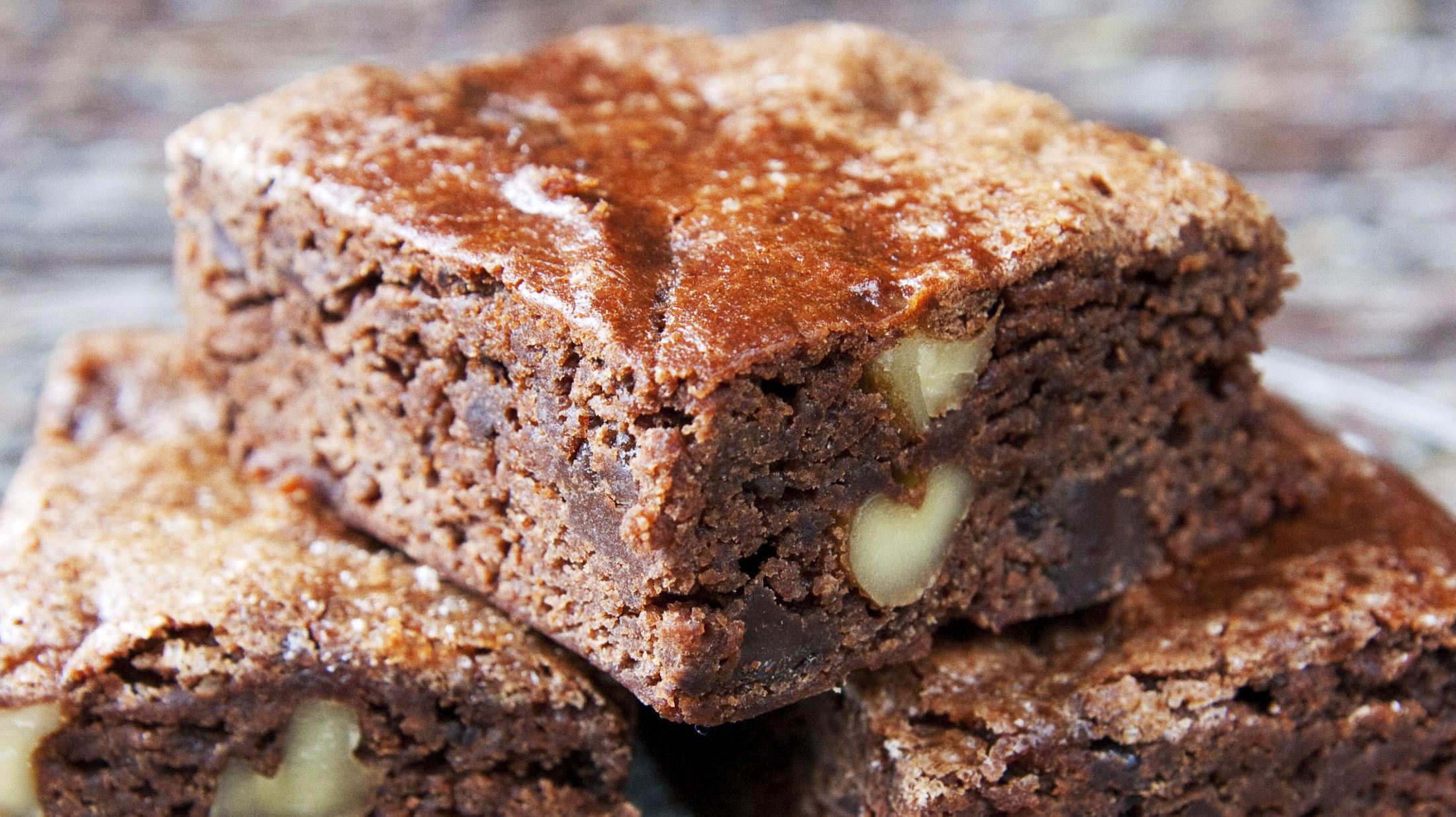 SAFTIG OG GOD: Brownies uten egg, gluten og melk? Ja det er mulig. Foto: Anne Spurkland