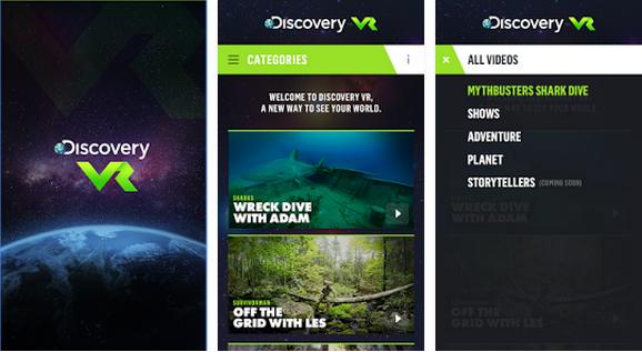 DiscoveryVR kan lastes ned som egen app til Android og iOS. Foto: Google Play