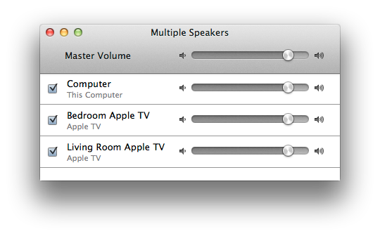 Hvis du bare skal sende lyd fra iTunes har du mulighet til å sende lyden til mange ulike steder.
