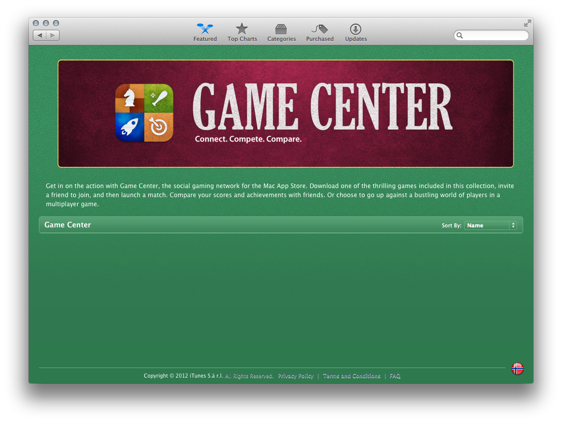 Game Center ligner veldig på iOS-versjonen.
