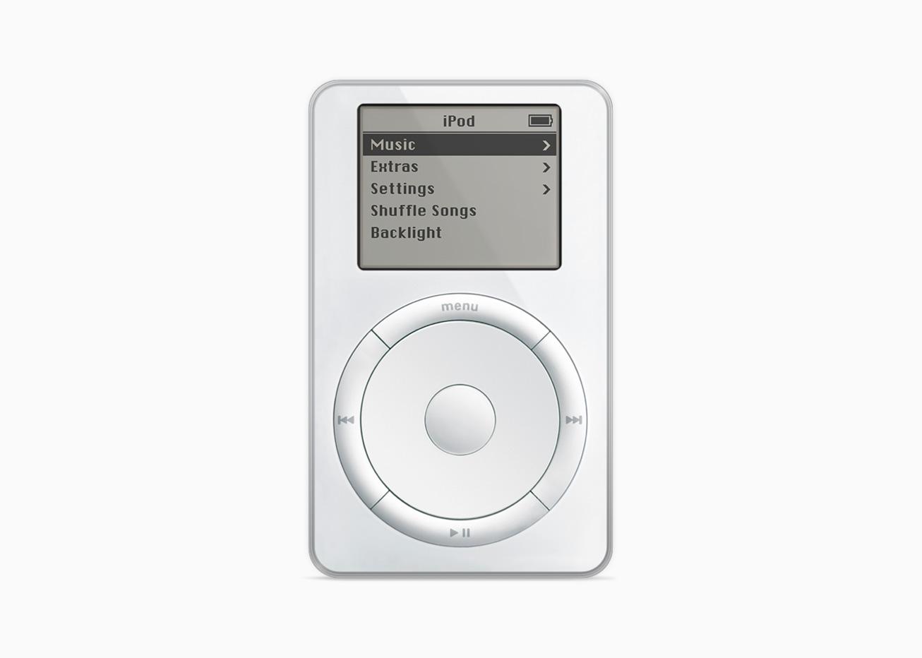 Den originale iPod fra 2001.