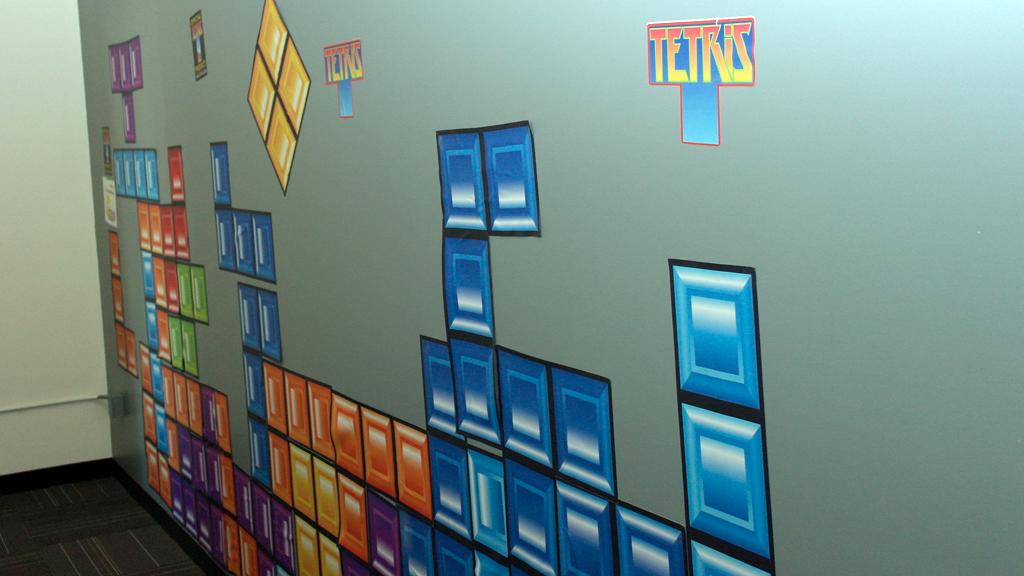 Minst én av de Google-ansatte har et forhold til Tetris. (Foto: Finn Jarle Kvalheim)