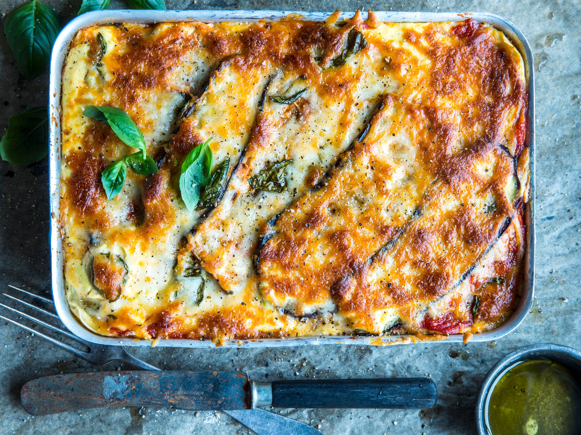 Vegetarisk lasagne.
