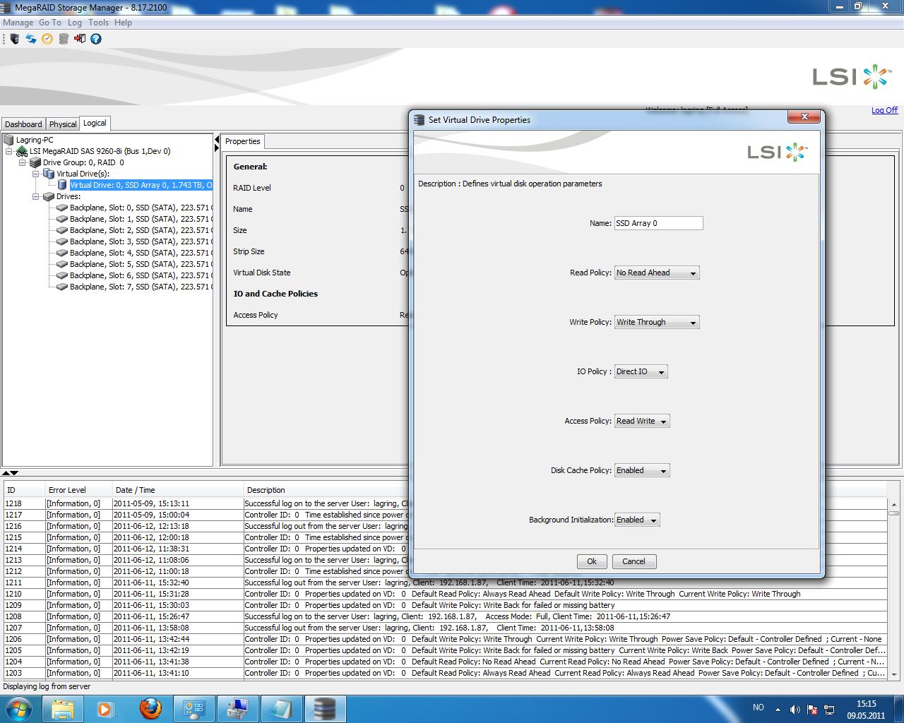 LSIs MegaRAID-programvare gir deg full oversikt