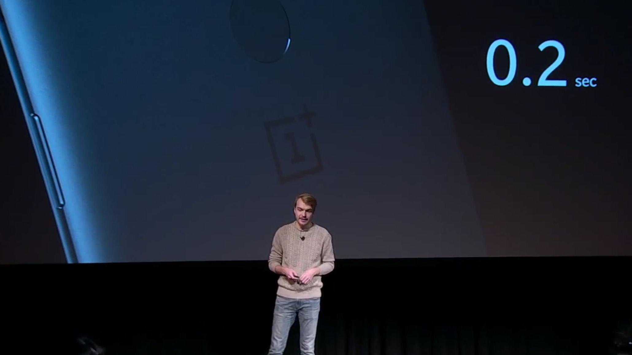 OnePlus 5T har fingerleser på baksiden, og en ansiktslås via frontkameraet. Sistnevnte er ikke god nok til å gi full sikkerhet, så den kan åpne låseskjermen, men ikke ta seg av betalinger og annen sensitiv informasjon. Bilde: Skjermdump, OnePlus