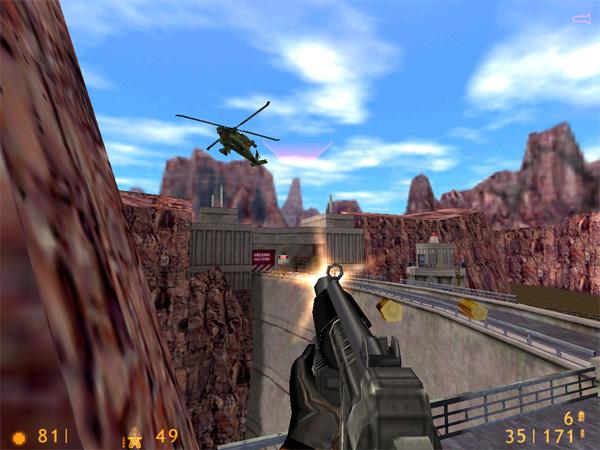 Half-Life, lansert i 1998, ble bygd på en tungt modifisert versjon av Quake-grafikkmotoren.