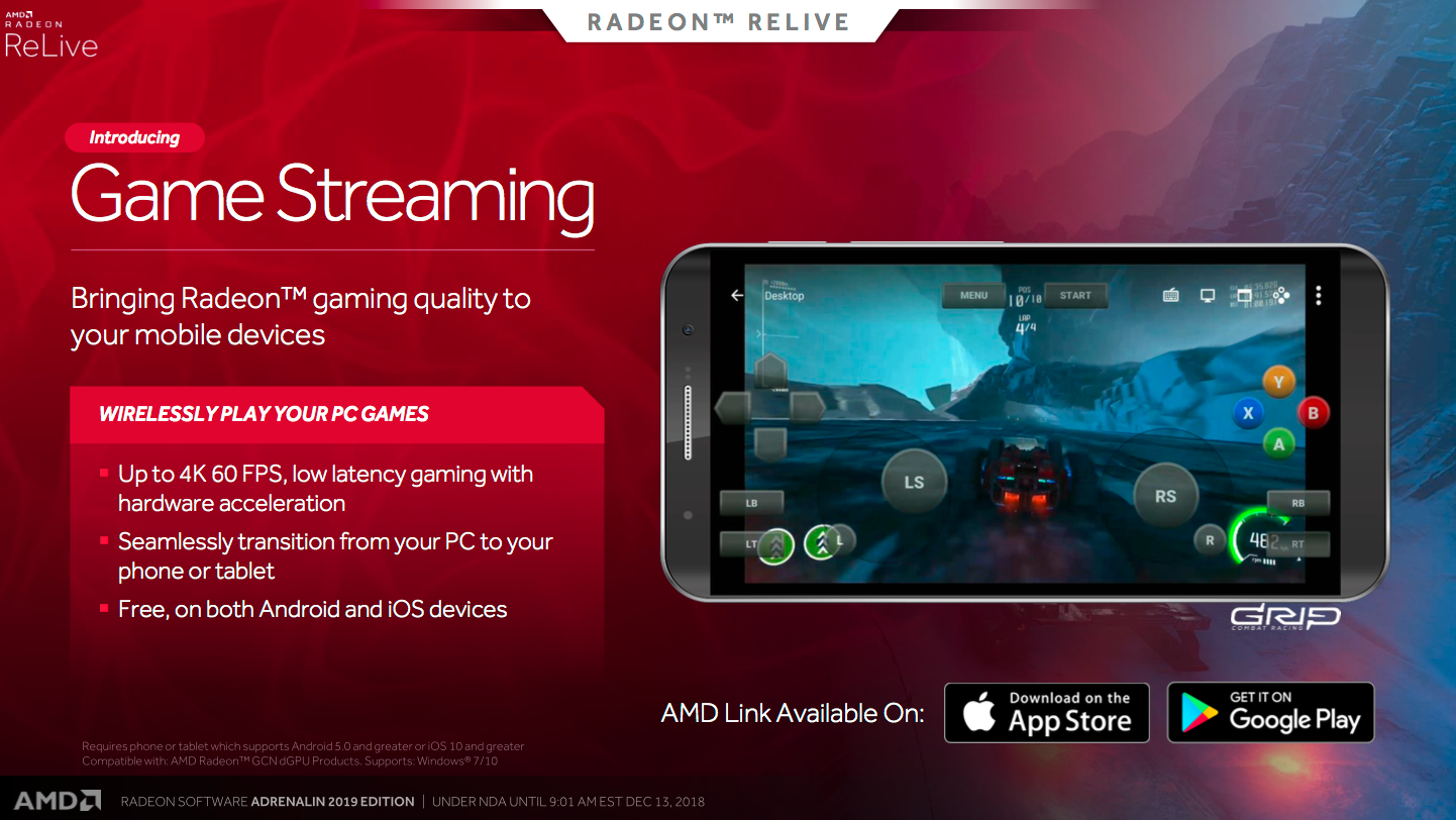 AMD Link-appen på mobil får støtte for streaming av spill fra PC.