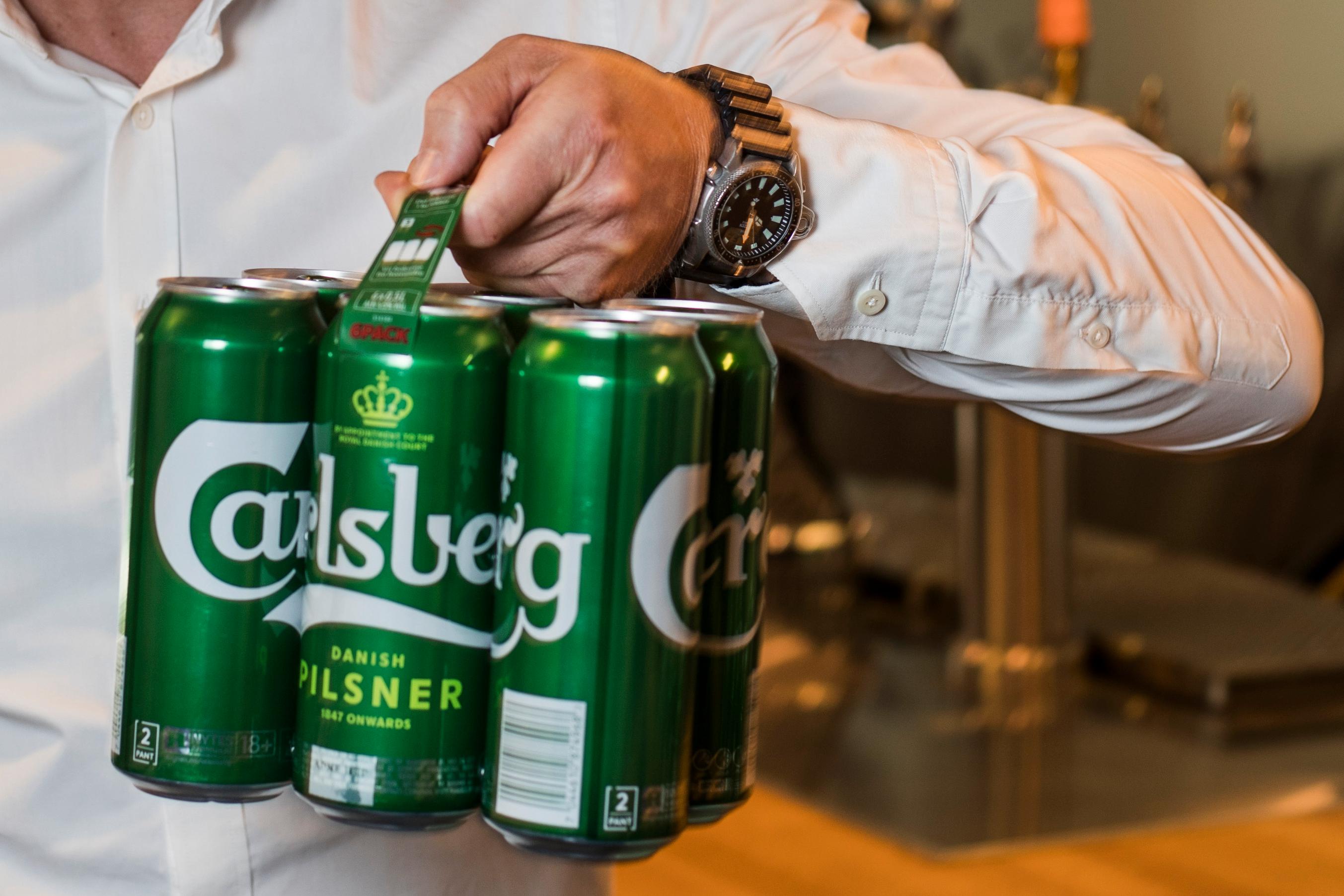 MILJØPILS: Ringnes var først ute i Norge med en vesentlig mer miljøvennlig øl-innpakning. 