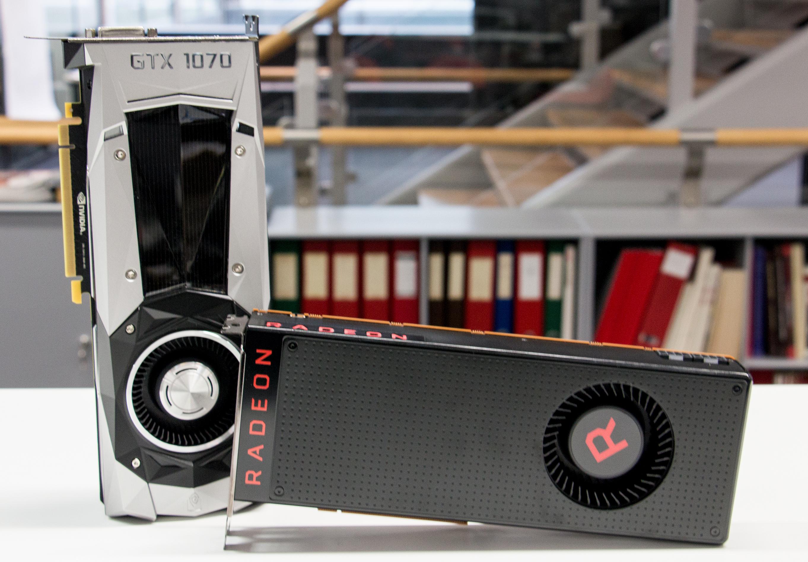 AMD RX Vega 56 konkurrerer mot Nvidias GTX 1070 i 4000-kronersklassen..