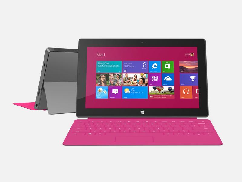 Surface Pro dukker opp i flere sterke farger.Foto: Microsoft