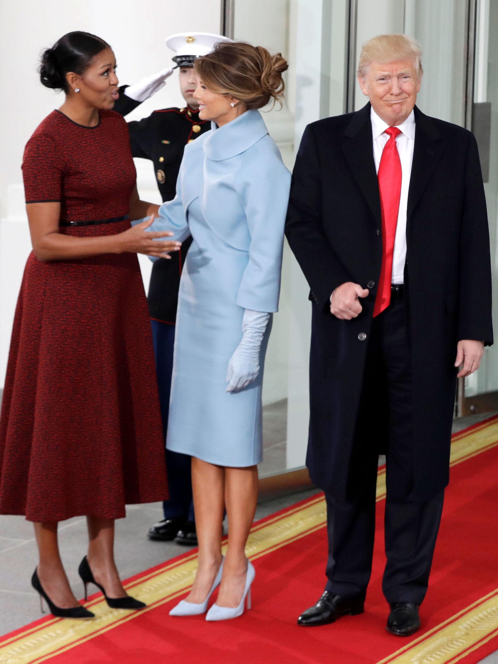 NY ROLLE: Michelle Obama har vært moteekspertenes favoritt. Nå vil det vise seg om Melania oppnår samme effekt med sin luksuriøse stil.