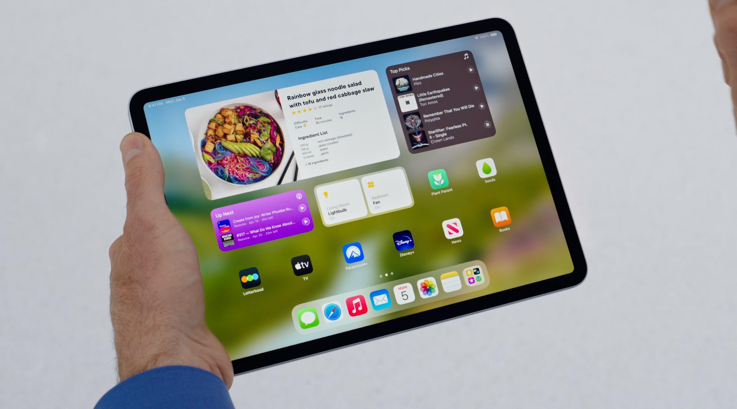 Interaktive widgeter kommer til iPad.