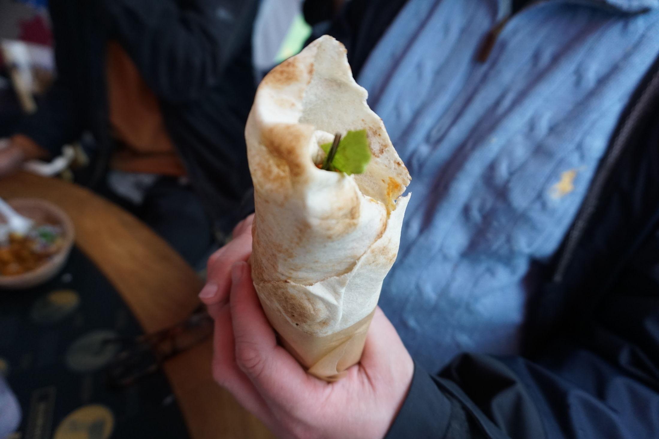 Vippa med kylling-shawarma wrap. Foto: Sara Berge Holmberg