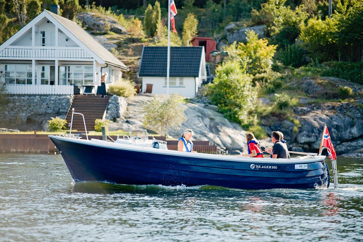 Nordic Boats sin 100 prosent elektriske Skager 660 vises frem på Båtmessen for første gang.