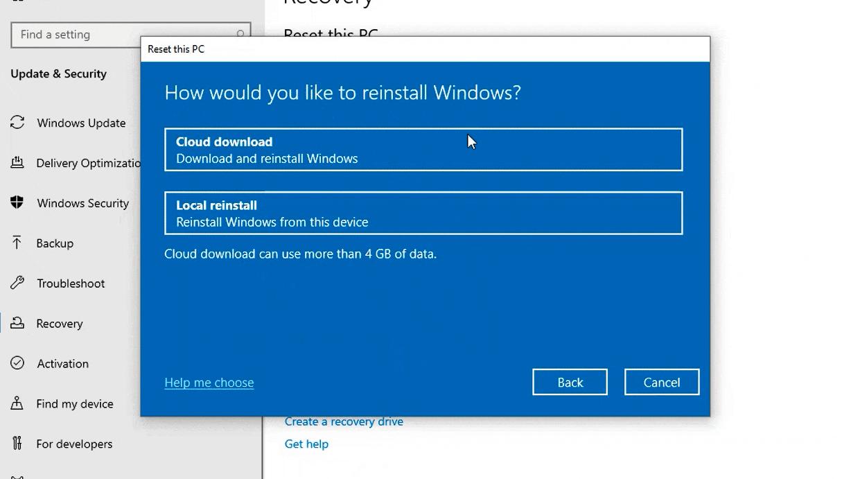 Nå kan du endelig reinstallere Windows 10 fra nettskyen