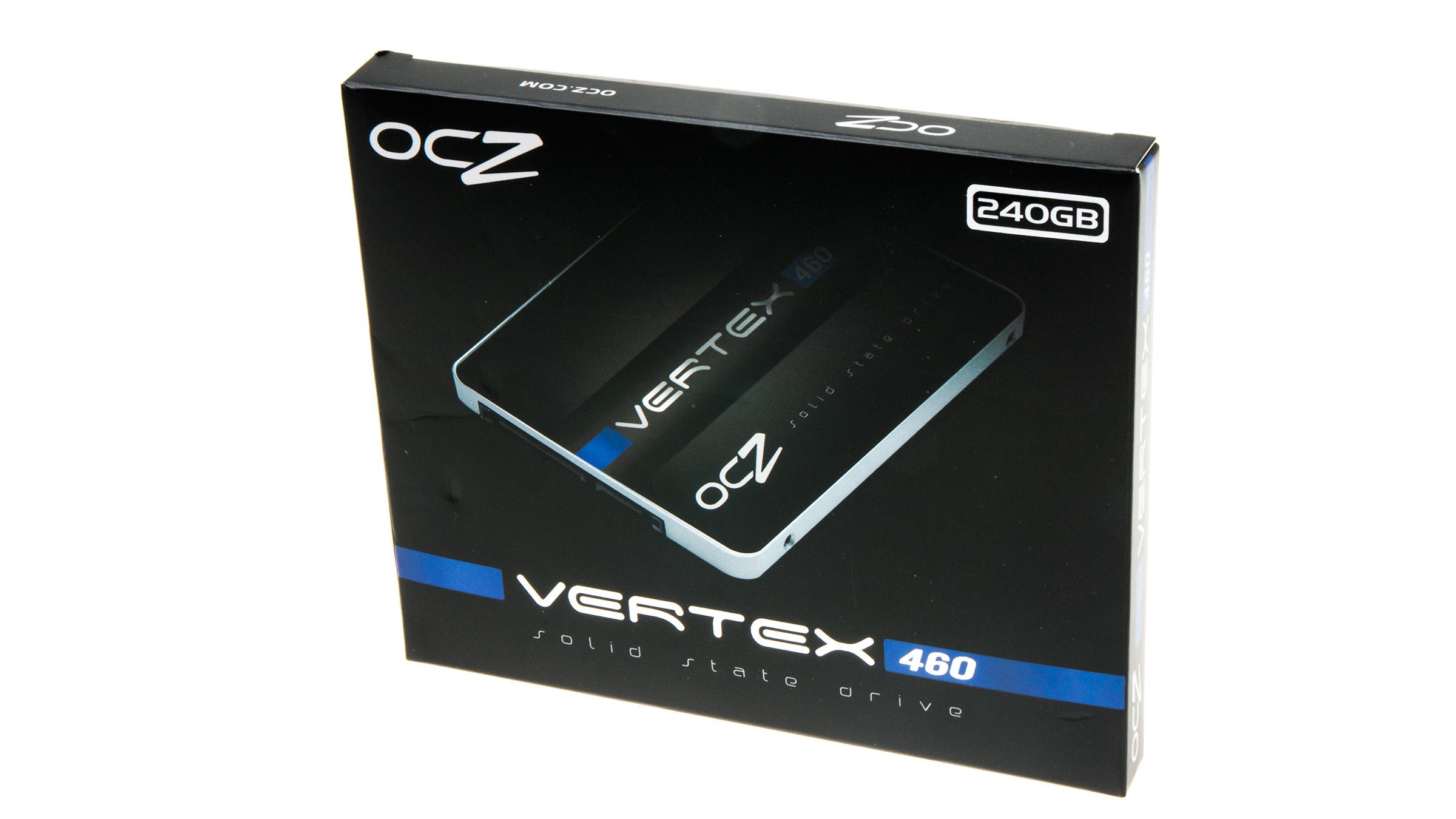 OCZ Vertex 460: Produkteske. Den nye logoen rakk de ikke å få med.Foto: Varg Aamo, Hardware.no