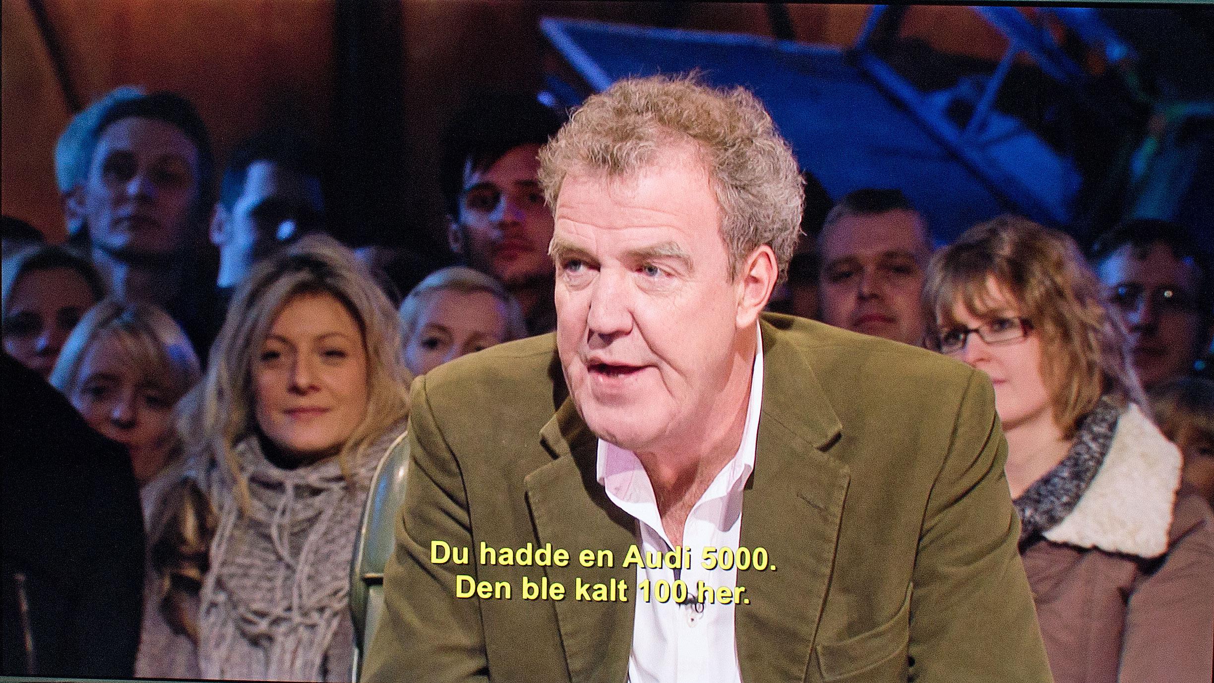 Jeremy Clarkson blir hakket skarpere med litt hjelp fra TV-en.