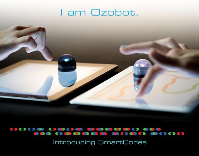 Ozobot følger linjer, og reagerer på farger i linjene.Foto: Ozobot