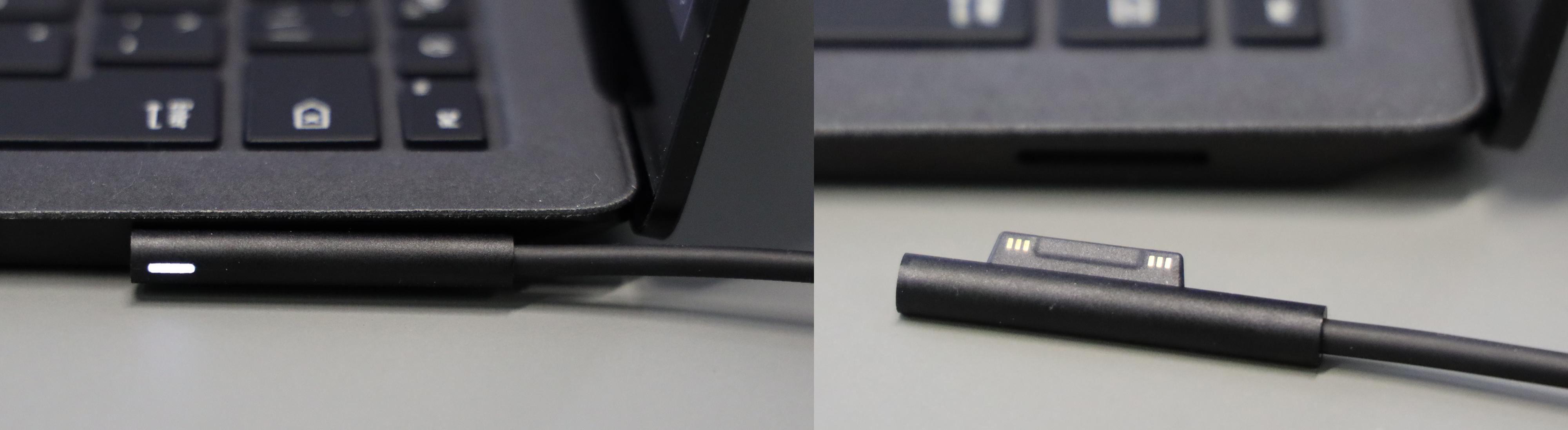 Den magnetiske Surface Connect-laderen kan bli en livredder for maskinen. Bildet er fra testen av Surface Laptop 2.