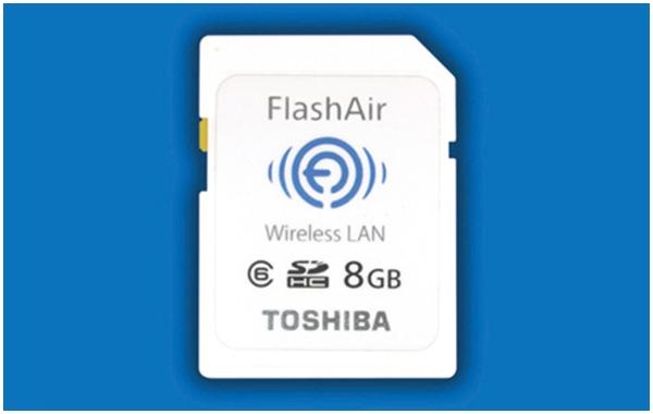 Toshibas nye SDHC-minnekort med ny trådløs teknologi.