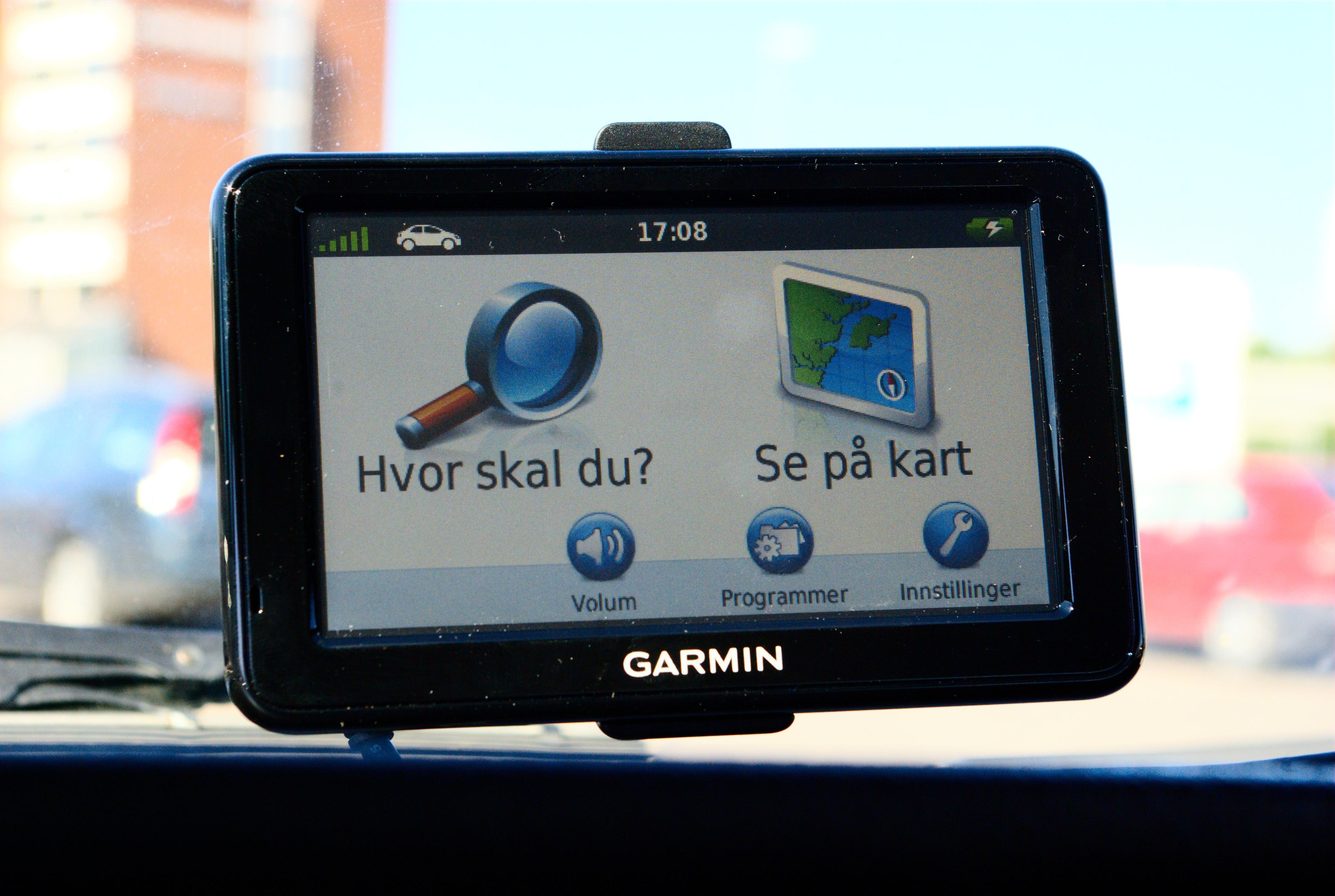 Denne skjermen er velkjent på Garmins GPS-er.Foto: Einar Eriksen