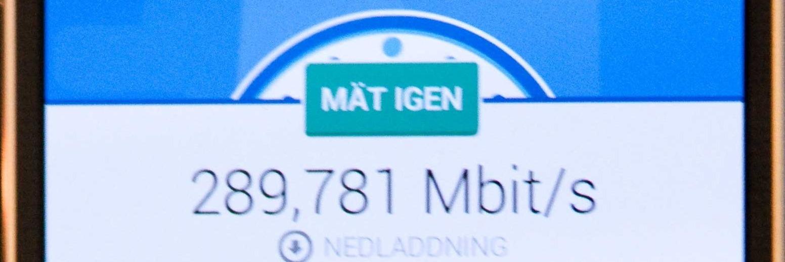 Vi oppnådde nesten 300 Mbps i NetComs nye nett