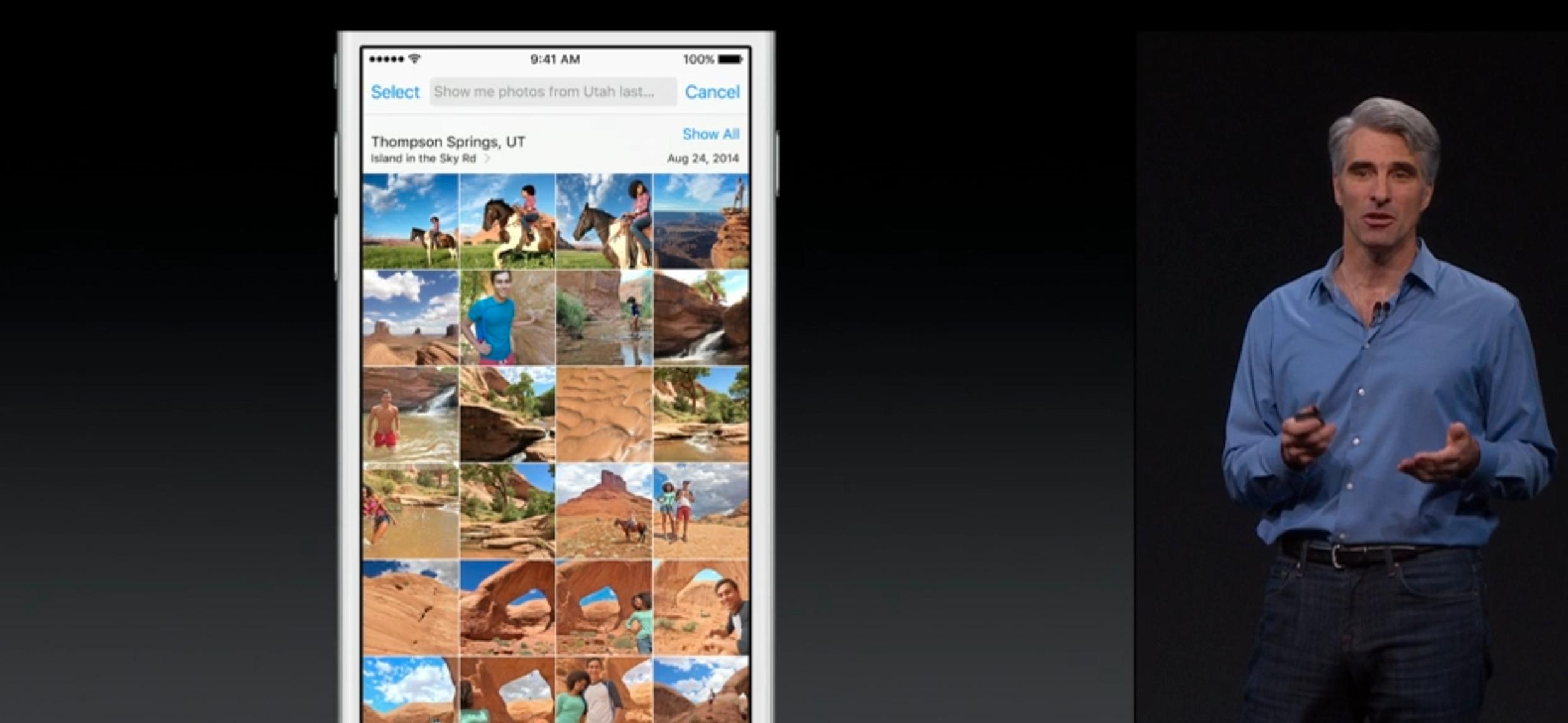 Craig Federighi viser frem nye Siri i iOS 9.