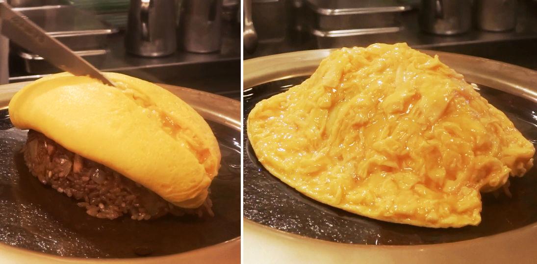 VERDENS KULESTE OMELETT?: Det er i hvert fall ikke noen tvil om at det kreves skills for å få til denne omeletten, men om den ser fristende ut...? Foto: Umi Syan/@umieats