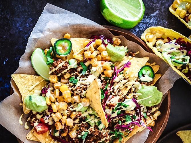 Visst ser det gott ut: Vegetariska tacos till fredagsmys.
