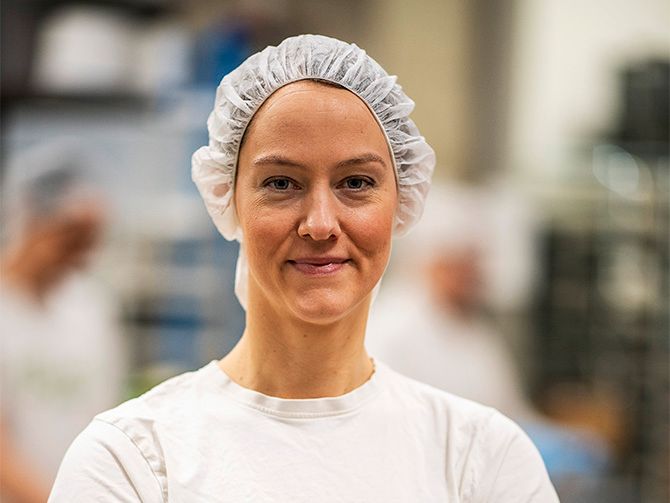 PLANETNYTTIGT. Pia Qvarnström driver Bärta som tillverkar protein ur ärtor. Produkten är vegetarisk och bra ur miljösynpunkt. ”Vi finns i ett 40-tal butiker från Malmö till Umeå”, säger hon.
