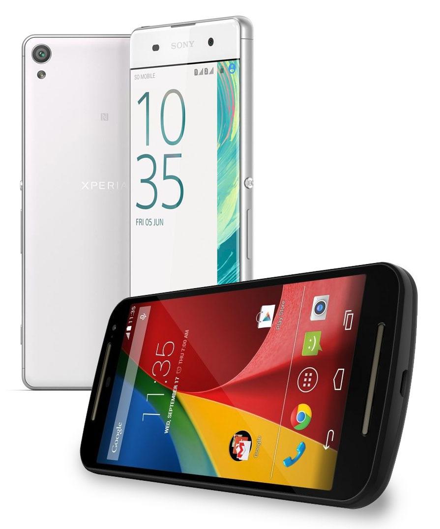 Xperia XA fra Sony og tredje generasjon Moto G fra Motorola. Sistnevnte koster bare 1500 kroner og er vesentlig bedre å bruke enn Sonys telefon. Billig kan altså være ganske så bra. Men hvor går grensen?