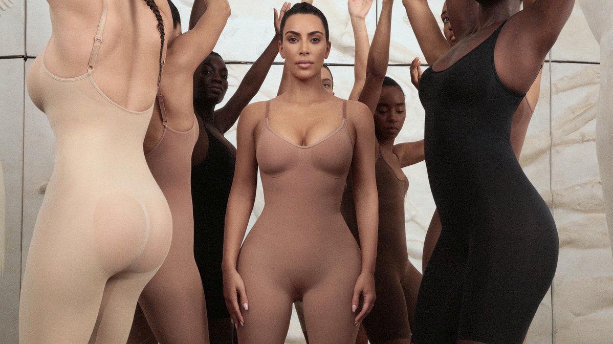 UNDERTØY: Kim Kardashian West iført eget merke. Foto: Reuters