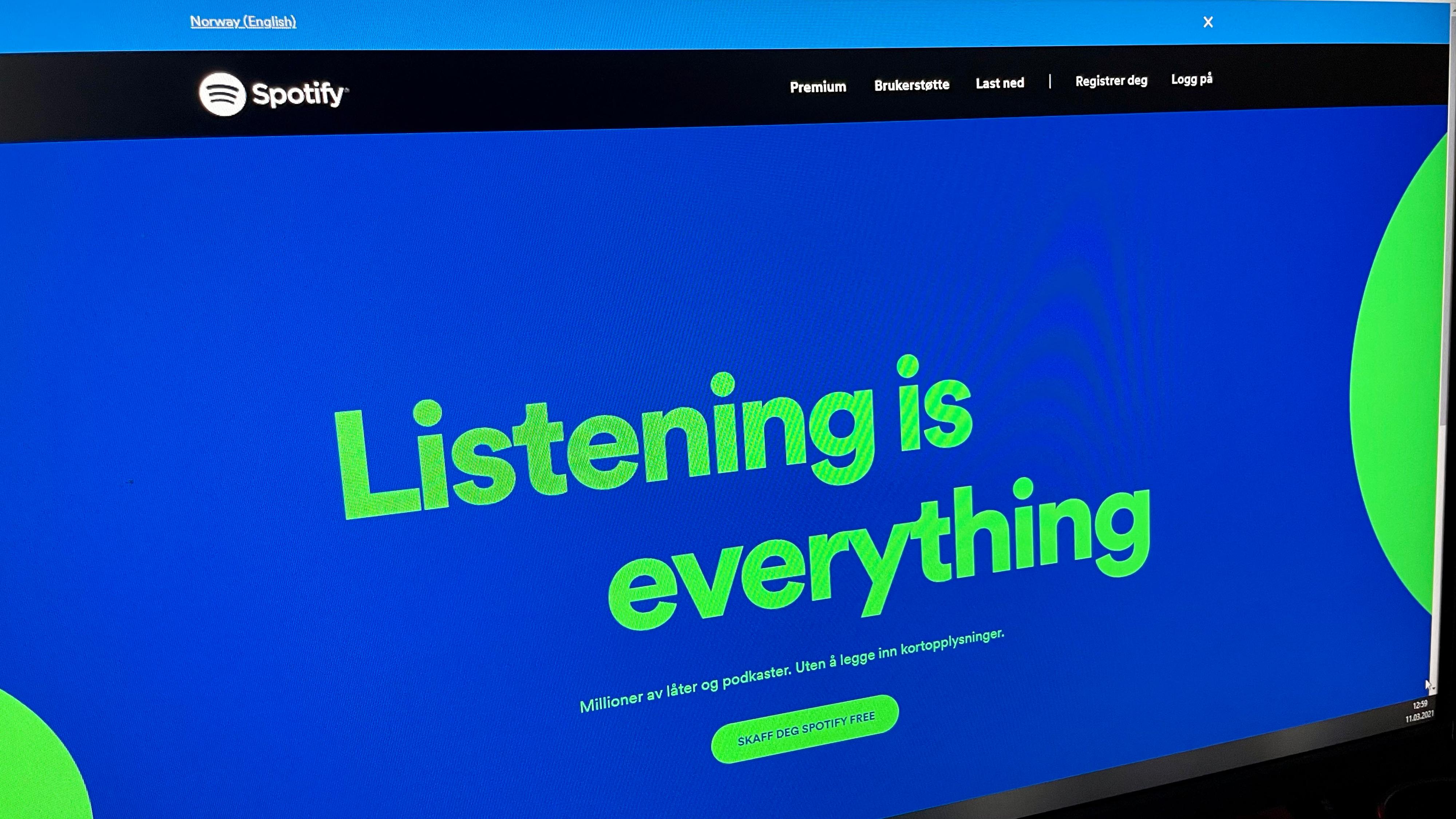 Spotify kommer på norsk