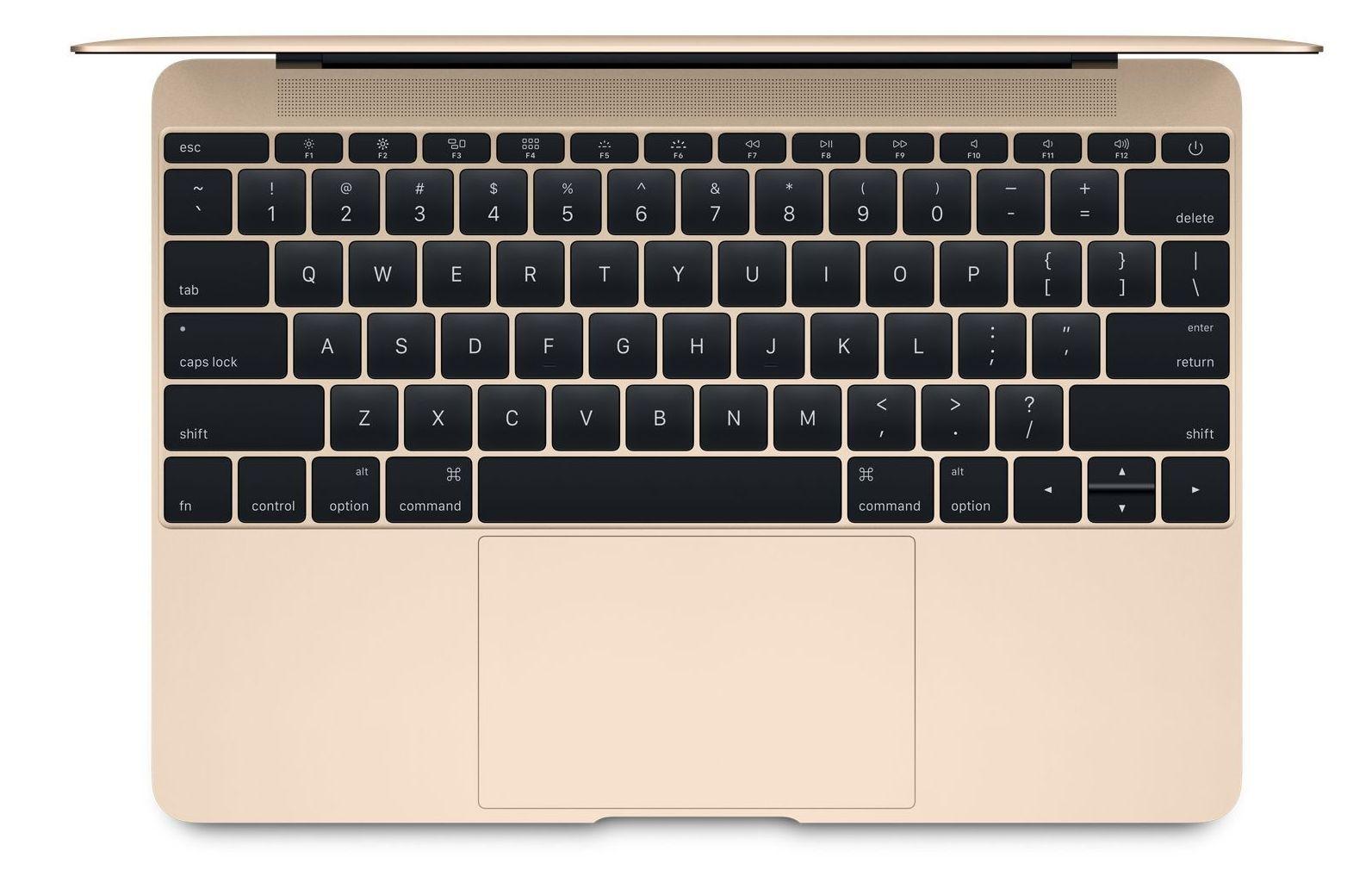 Tastaturet går nå helt ut til kantene. Foto: Apple