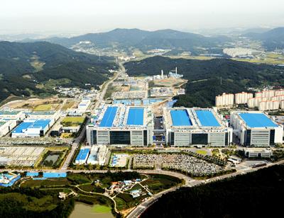 "Samsung City": Samsungs fabrikk i Tangjeong, Korea (Foto: Samsung)