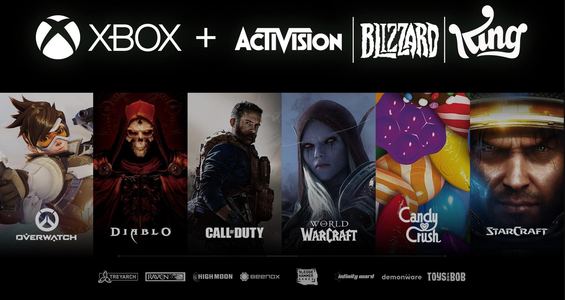 Noen av spillseriene Activision Blizzard er kjent for.