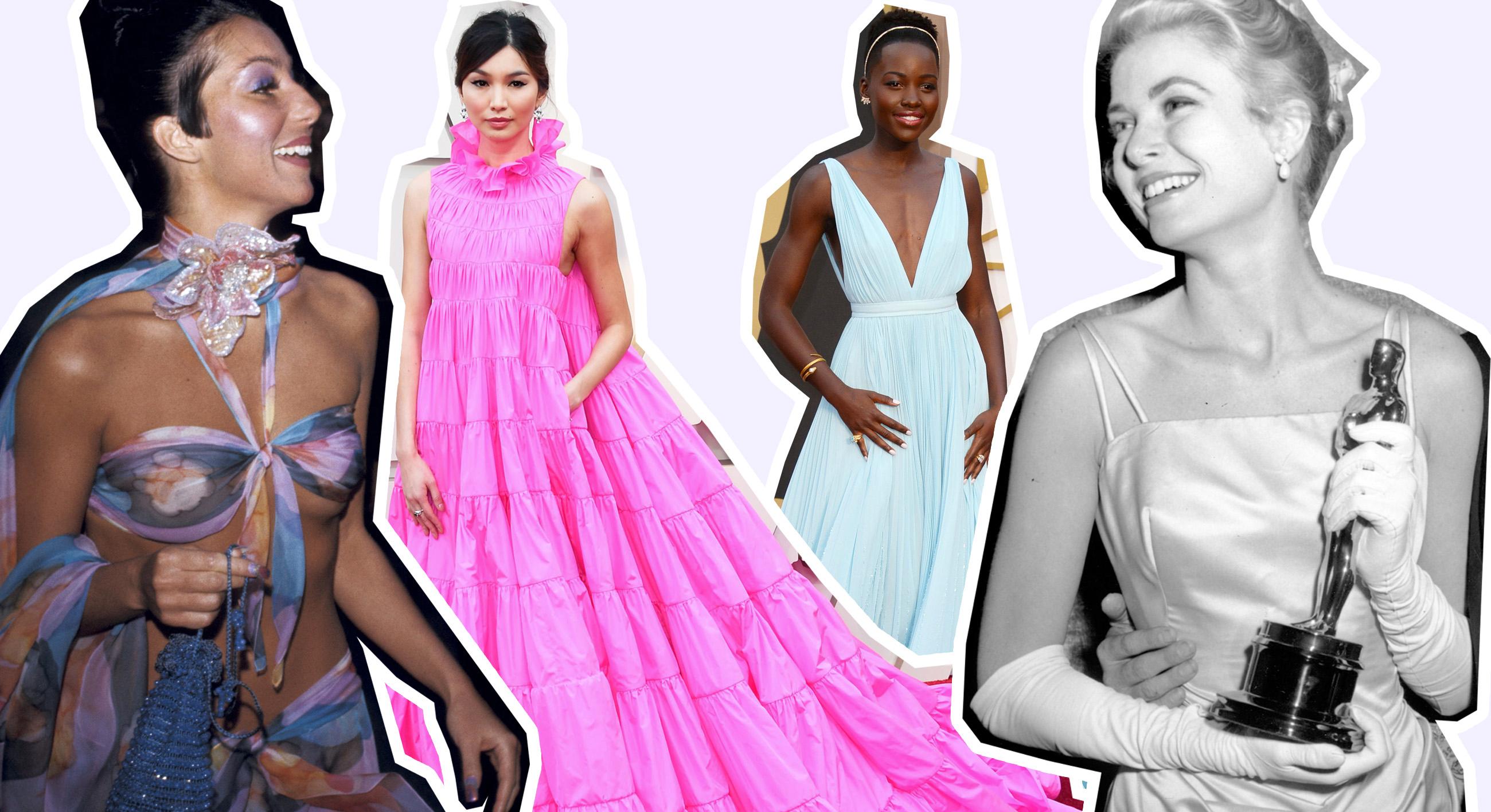 VANSKELIG Å GLEMME: Det er mange Oscar-antrekk vi sent vil glemme. Cher, Gemma Chan, Lupita Nyong’o og Grace Kellys kjoler er bare noen av dem.