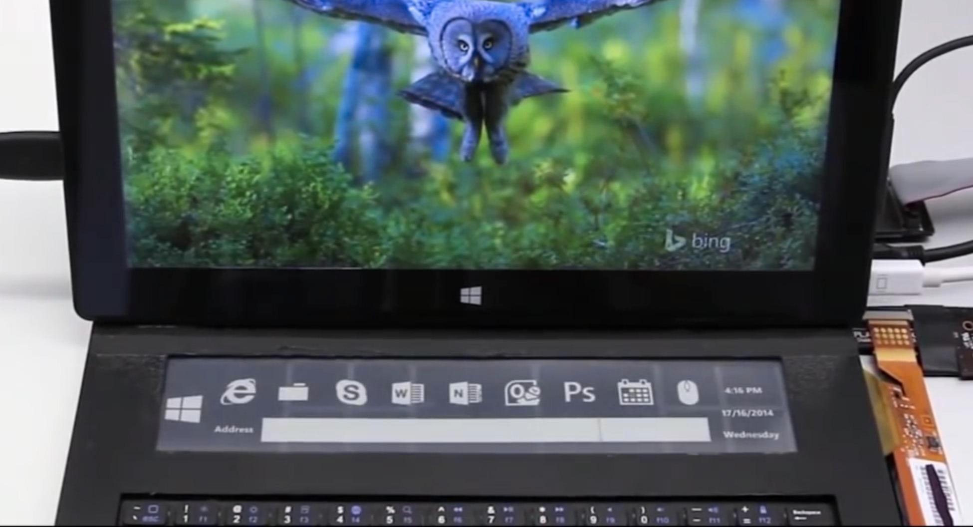 Microsoft utvikler tastatur med e-papirskjerm