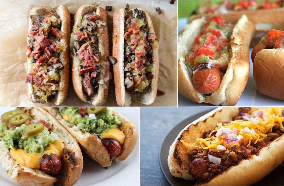 PØLSESNADDER: La deg inspirere av amerikanske hot dog-varianter når du plukker tilbehør til grillpølsen. Foto: Blogchef/Howsweetitis.com/Annie Eats/Elise Bauer